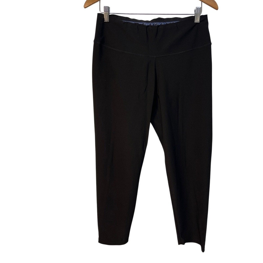 Sweat Shaper Lined Black Capri Length Leggings 25" inseam 2XL